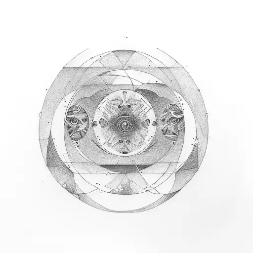 Two Semicircles Forming A Full Circle