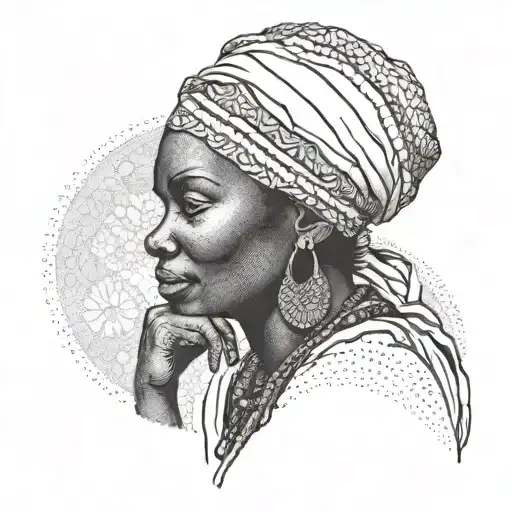 Africa Country Woman Sitting