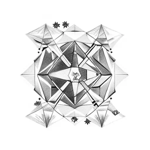 Diamond With Stars And Letter L Centerd