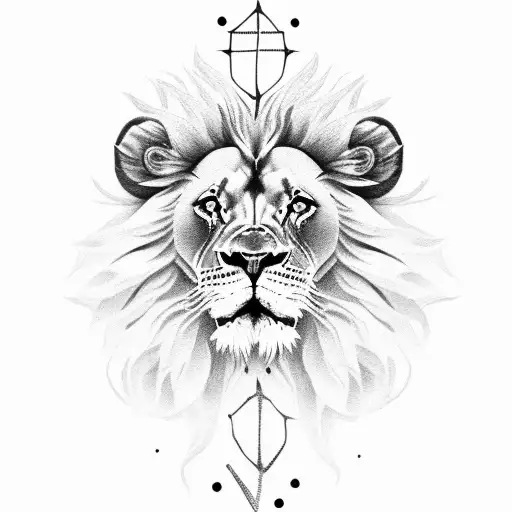 Lion And Roses And Selfmade And Eye