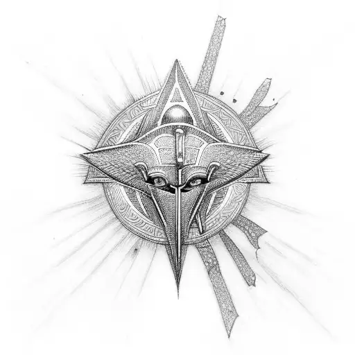 Ankh Symbol And Horus