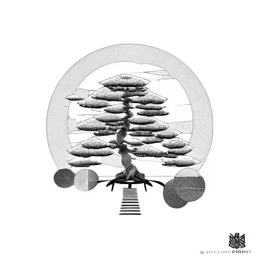Make A Bonsai Tree Draw Built With Very Architectural Lines