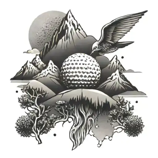 A Golf Ball Flying Through The Mountains Of Colorado