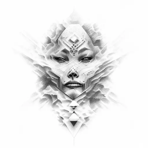 Face Fading Into Darkness With The Word Ephemerality