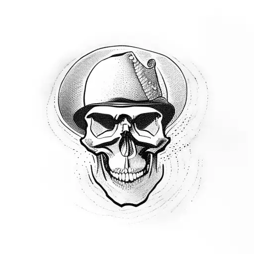 Skull In A Hat