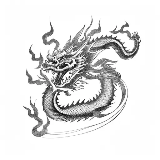 Chinese Dragon With Soft Face