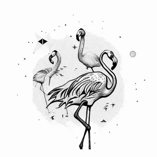 Flamingo With Star