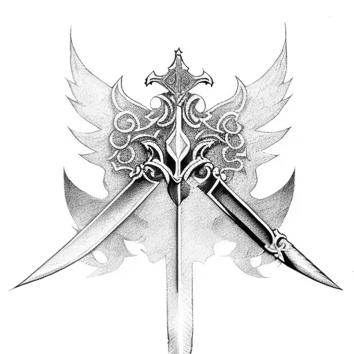 Sword With Black Wings