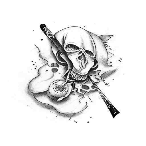 Reaper With A Billard Cue