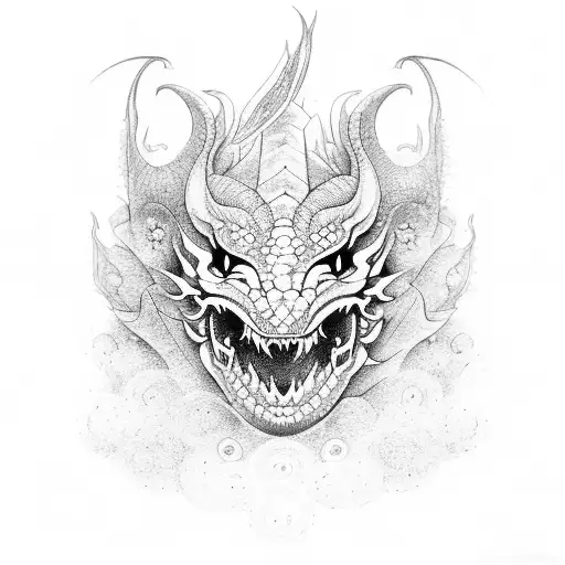 Dragon Con Flores De Cerezos