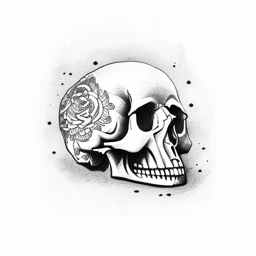 Skull With Rap Things