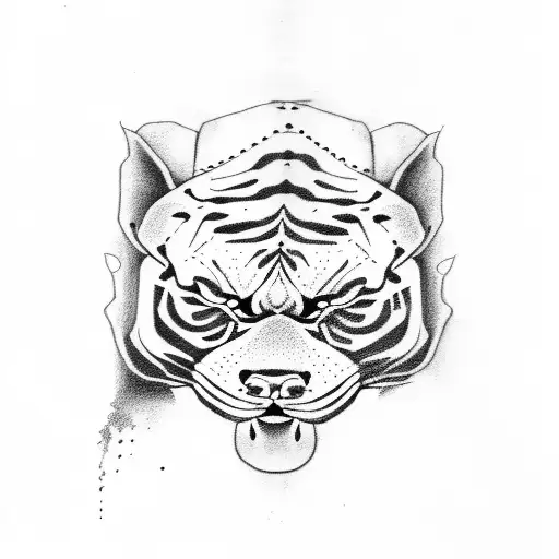 Panther Chasing Bulldog Chasing A Tiger