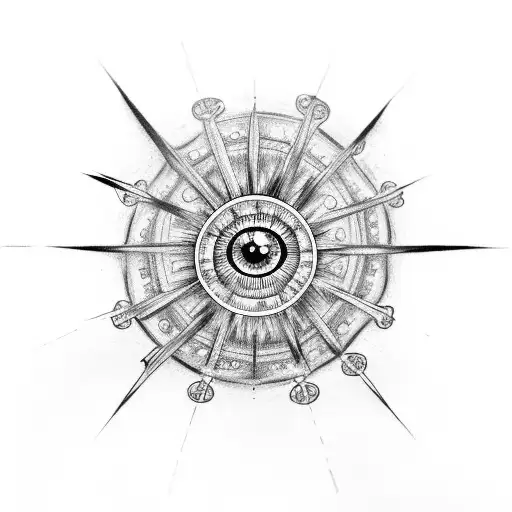 Broken Clock Eye Spider Web