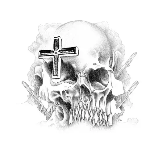 Cross With Death Date