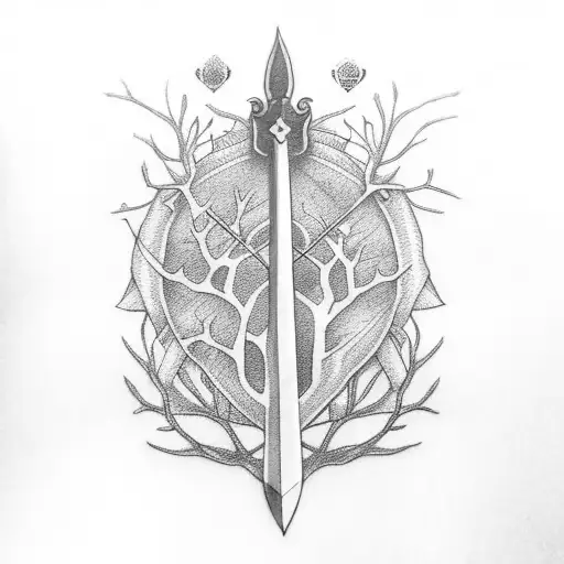 Sword With Tree