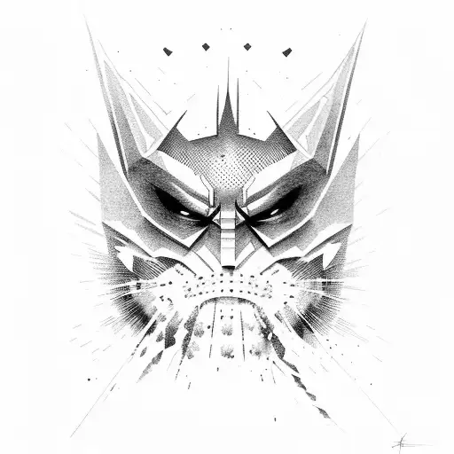 Dark Knight On Smal Road