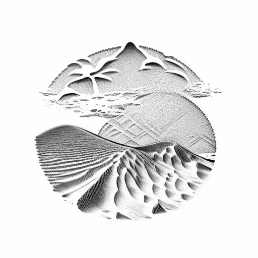 Sand Dunes In A Beach Coast