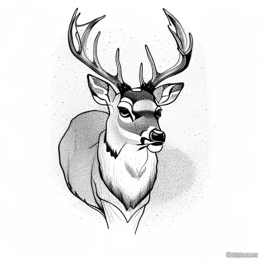 Deer Walking In The Woods