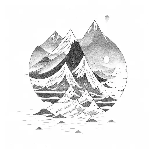 26 With Mountain And Water Or Waves