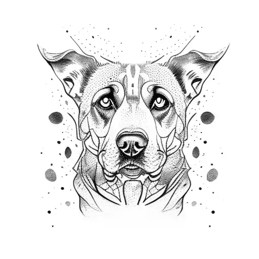 Man With Brindle Dog