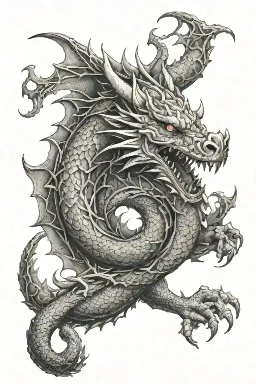 Dragon White Metal