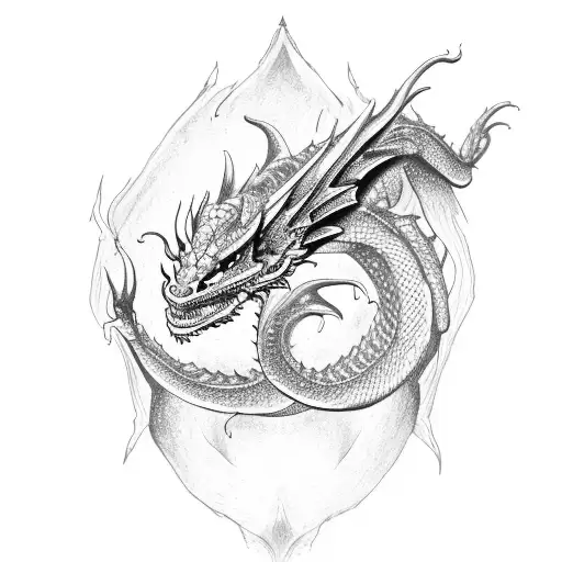 A Dragon Riding A Perrson