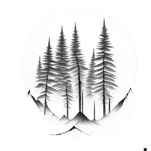 Forest With River And Mountain Biker