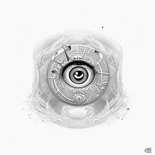 A Pharmaceutical Capsule With An Evil Eye Pattern