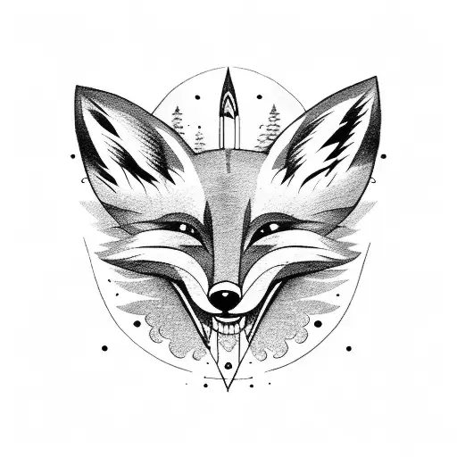 Fox With An Arrow In His Teeth