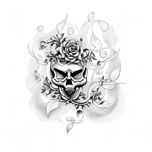 Skull And Vines