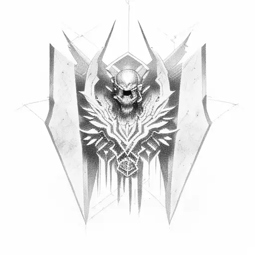 Ragnareck Army Evil Battle Black Dotwork