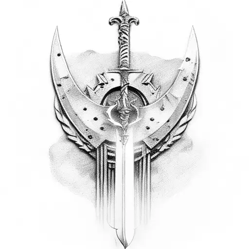 Justice Head Scales Themis Sword Blood