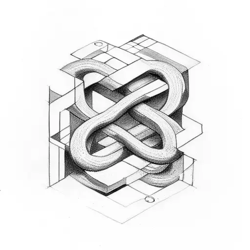 Infinity Symbol With Letter A And M As Part Ofthe Infinity Loop Linee