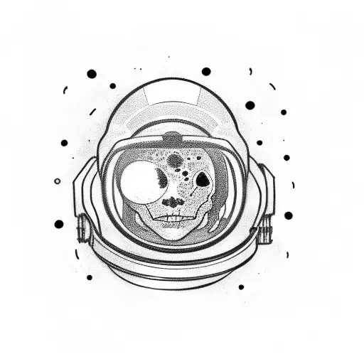 Astronaut Helmet With Flower