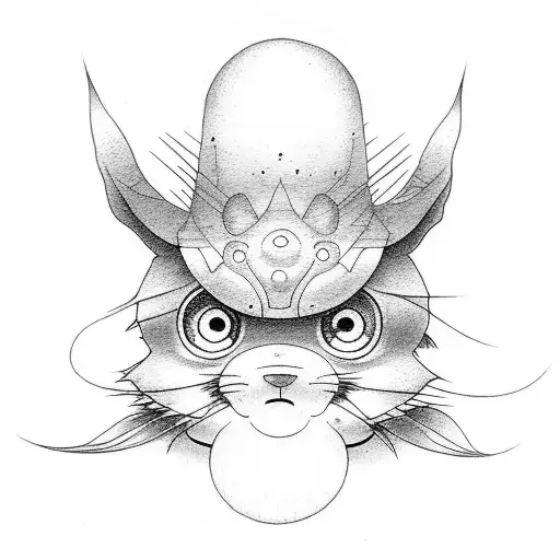 Studio Ghibli Inspired Tattoo With Nature Elements