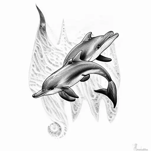 Father And Son Dolphin