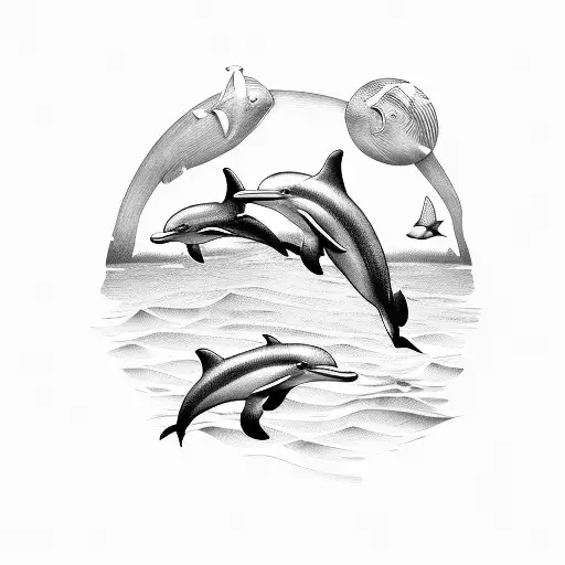 Father And Son Dolphin