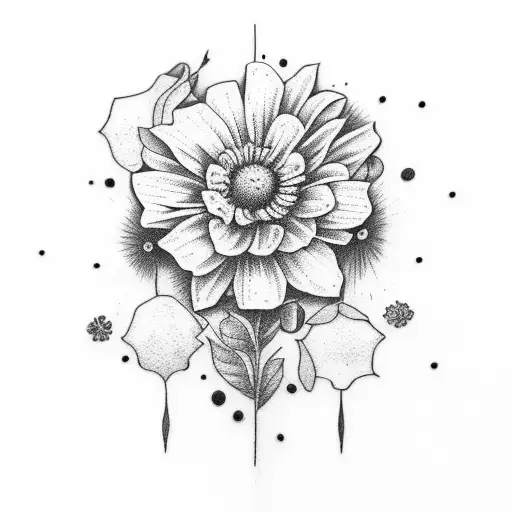 Astronaut And Flowers