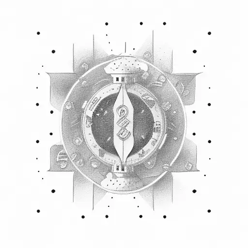 Black Hourglass With Money Inside