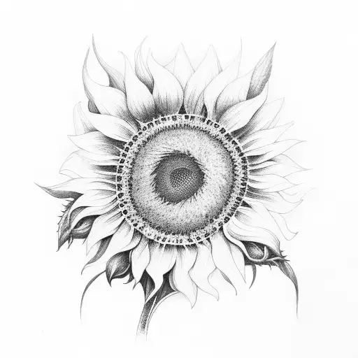 Sunflower With Cardinal