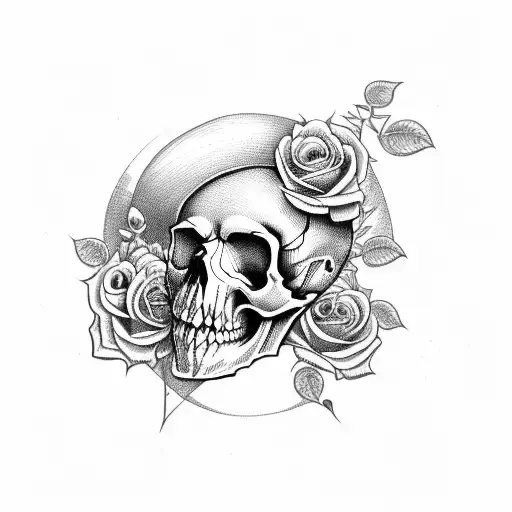 Skull And Roses