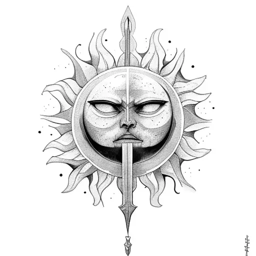 Sun With Sword Without Face