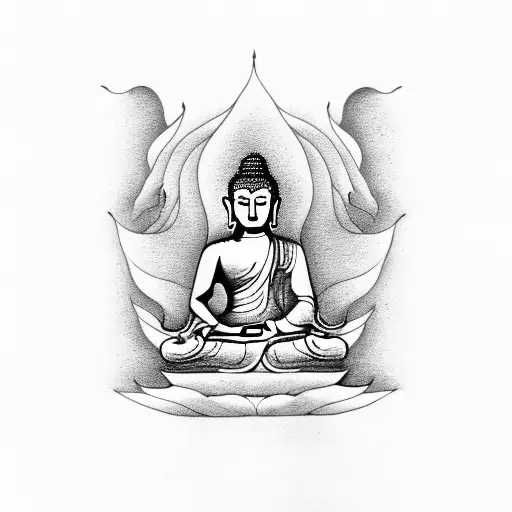 Buddha With Owl And Snake