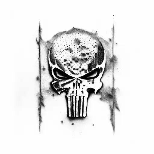 Punisher Red And Black