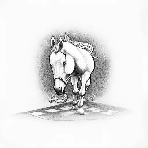 Chess Horse Piece With Googly Eyes