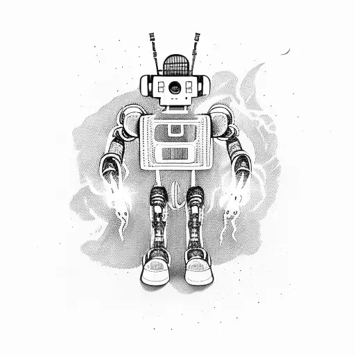 Ai Robot Fighting With Fire