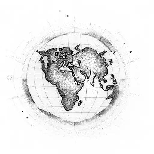 Airplane With World Map
