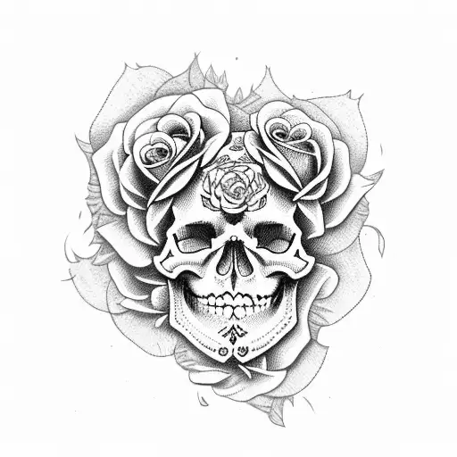 Skull And Roses
