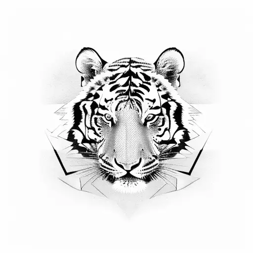 Tiger Riding A Motorbike