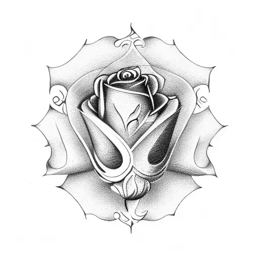 Chess Piece With Roses Incorporated Into The Theme